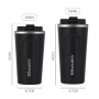 2023 New Design Custom Logo 380ml 510ml Smart Led Temperature Display Stainless Steel Vacuum Coffee Cup Insulated Thermal Mug
