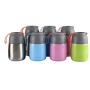 Eco-friendly double wall lunch box vacuum insulated thermos stainless steel food jar with food PP cover