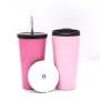 Wholesale 17oz High Quality Drinking Cup Stainless Steel Vacuum Insulated Coffee Tumbler with Straw