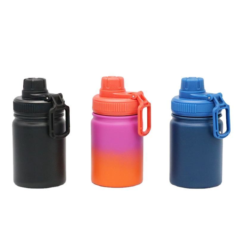 260ML High Quality Double Wall Water Bottle Stainless Steel Vacuum Flask Sports Water  Bottle With Lid
