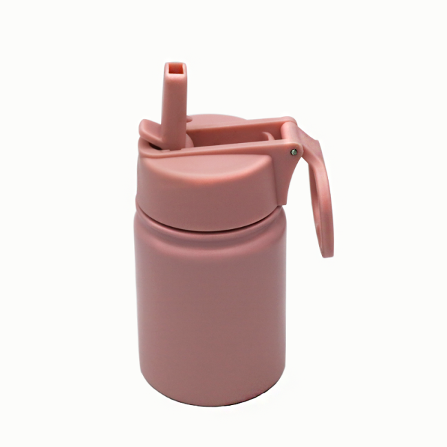 260ML High Quality Double Wall Water Bottle Stainless Steel Vacuum Flask Sports Water  Bottle With Lid