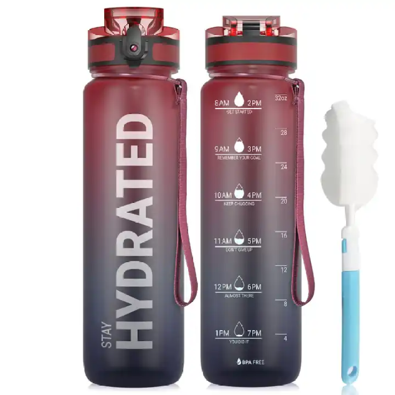 Wholesale custom 32 oz tritan water bottles Eco-friendly plastic sports water bottles