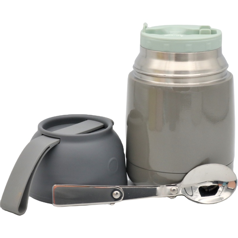Food Container Soup Stainless Steel Vacuum Thermos Food Jar Insulated Box Wide Mouth Lunch With Spoon for Take Away