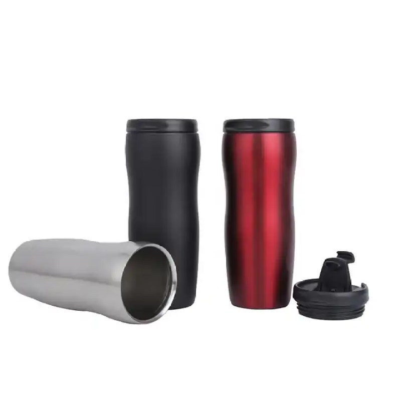 Insulated Coffee  Thermal Mug Stainless Steel Tumble Double Wall Coffee Cups with Lid
