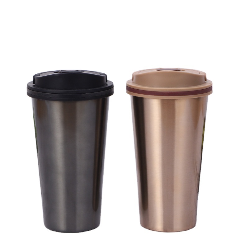500ml Double Wall Stainless Steel Coffee Insulated Vacuum Travel Mug Custom Coffee Mugs