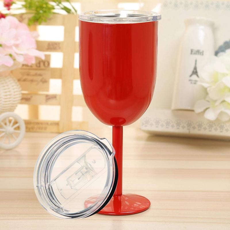Stainless Steel Insulated  Wine Glass Goblet Wine Glass