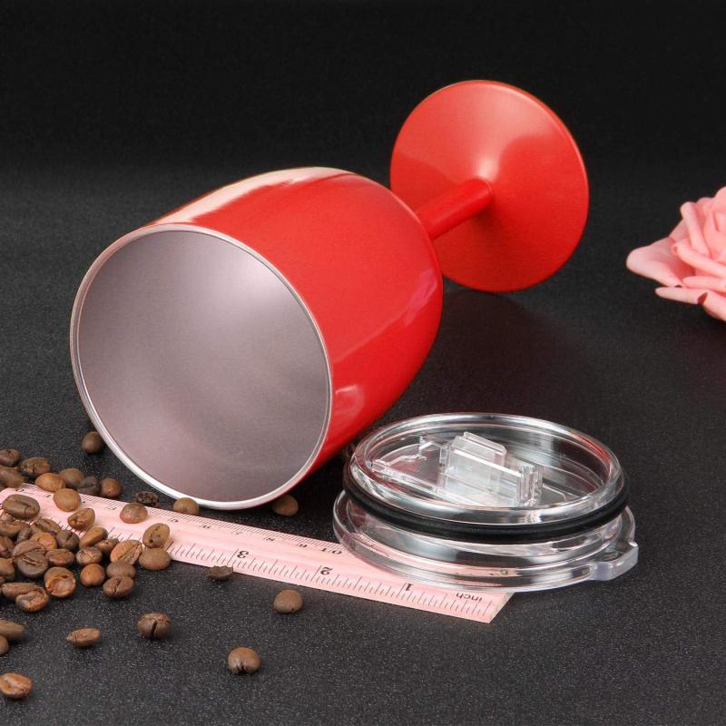 Stainless Steel Insulated  Wine Glass Goblet Wine Glass
