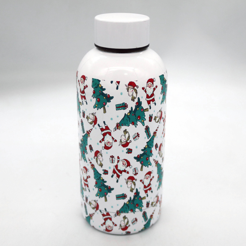Custom Logo 2023 Christmas New Best Selling Personalized 350ml Stainless Steel Water Bottle for Kids School