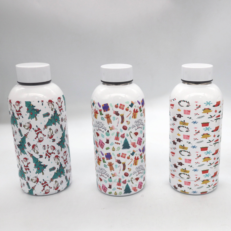 Custom Logo 2023 Christmas New Best Selling Personalized 350ml Stainless Steel Water Bottle for Kids School