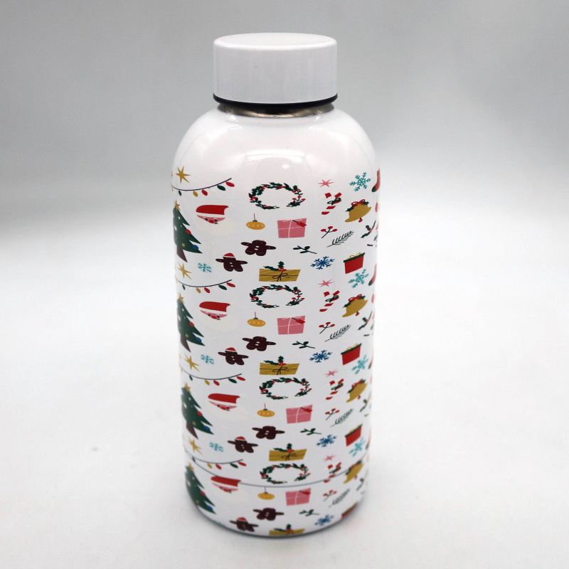 Custom Logo 2023 Christmas New Best Selling Personalized 350ml Stainless Steel Water Bottle for Kids School