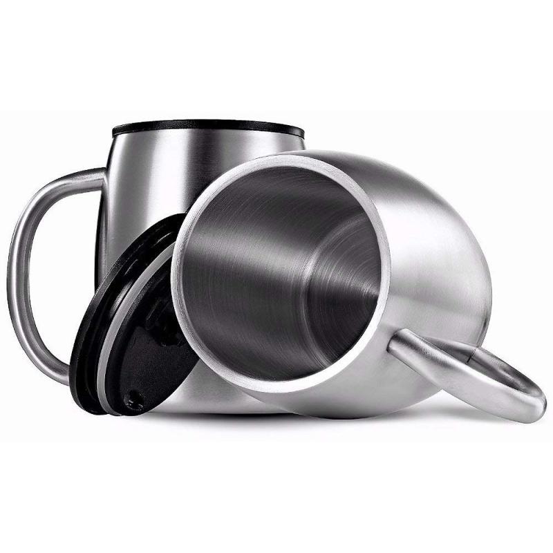 Mugs and Cup Wholesale Stainless Steel Beer Mug with Handle and Logo
