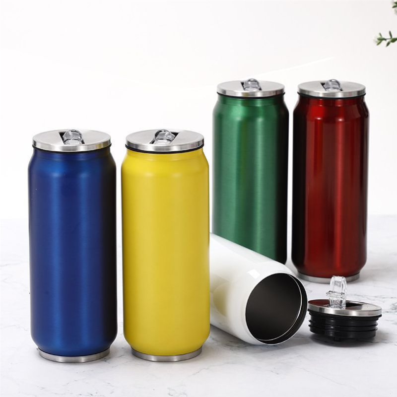 Stainless Steel Double Wall Cola Can Bottle Thermos Vacuum Cans Water Bottle