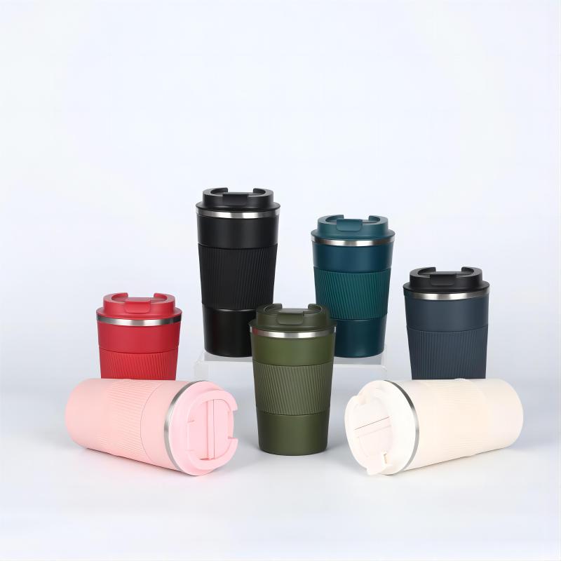 380ml/500ml Stainless Steel Double Wall Insulated Coffee  Thermos Mug Travel Coffee Mugs Custom Logo Printed