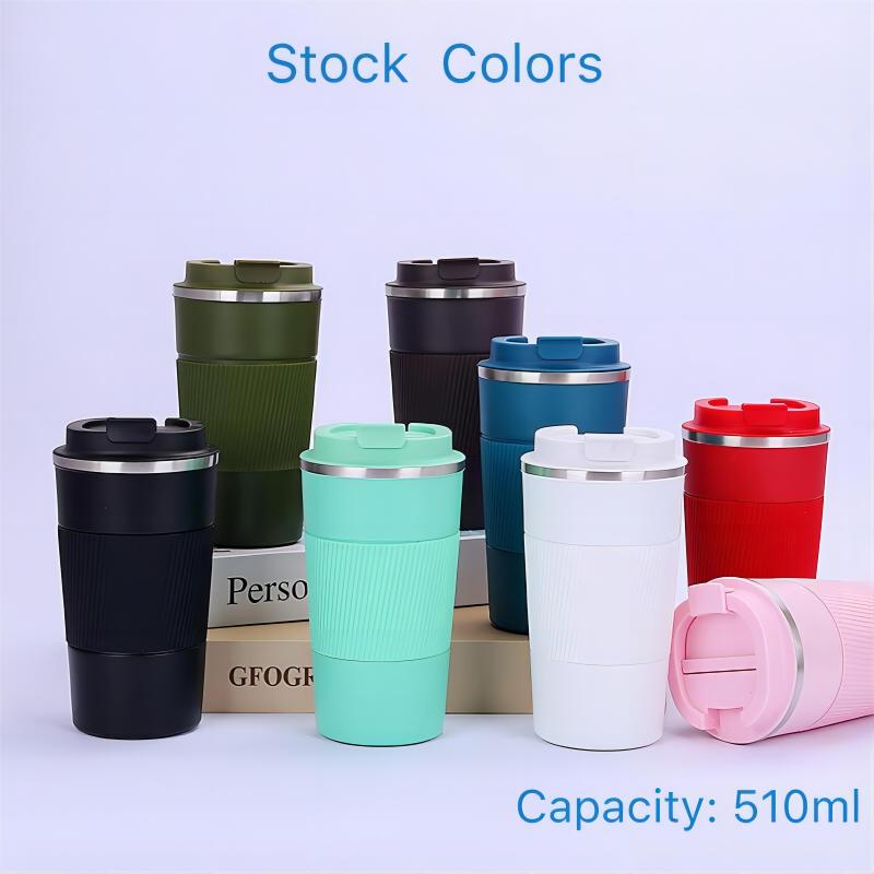 380ml/500ml Stainless Steel Double Wall Insulated Coffee  Thermos Mug Travel Coffee Mugs Custom Logo Printed