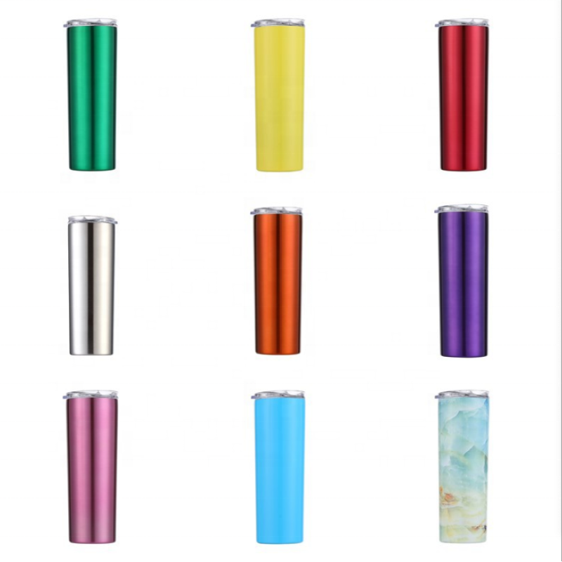20oz Stainless Steel Vacuum Insulated Skinny Tumblers Wholesale Bulk Coffee Tumbler