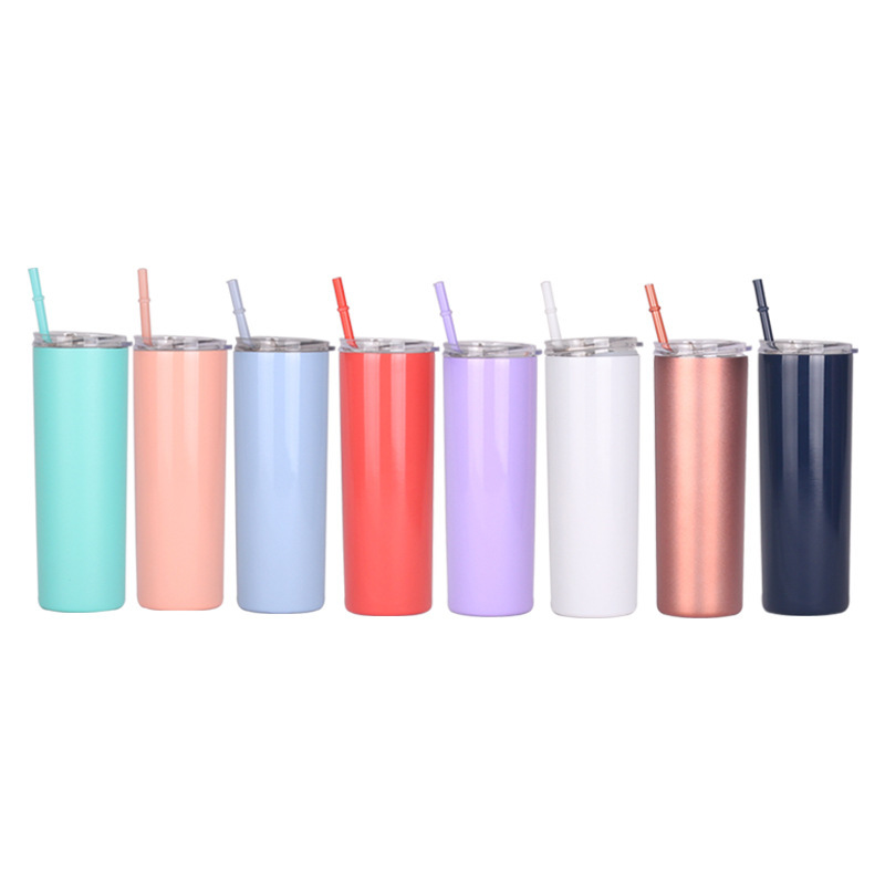 20oz Stainless Steel Vacuum Insulated Skinny Tumblers Wholesale Bulk Coffee Tumbler