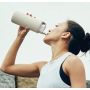 Portable sports kettle with straw Thermos cup Stainless steel portable water cup