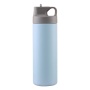 Portable sports kettle with straw Thermos cup Stainless steel portable water cup