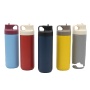 Portable sports kettle with straw Thermos cup Stainless steel portable water cup