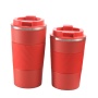 high quality 500ml folding silicon custom stainless steel coffee mug double wall travel water cup easy carrying water bottle