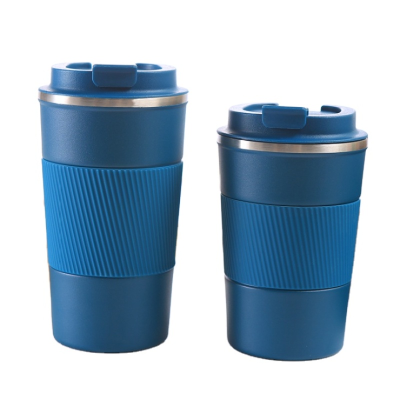 high quality 500ml folding silicon custom stainless steel coffee mug double wall travel water cup easy carrying water bottle