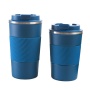 high quality 500ml folding silicon custom stainless steel coffee mug double wall travel water cup easy carrying water bottle