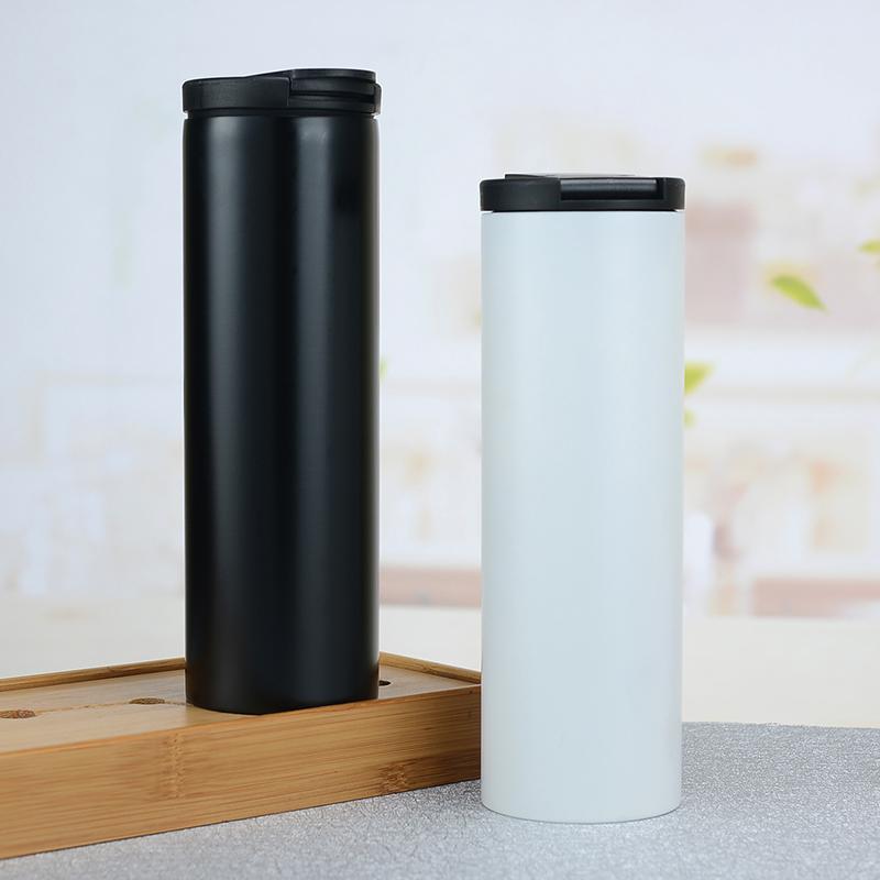 20OZ  stainless steel custom logo water bottle Vacuum insulated coffee cup thermal mug with button water outlet lid