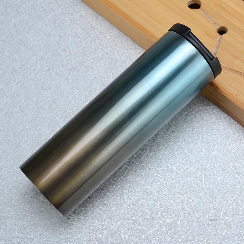 20OZ  stainless steel custom logo water bottle Vacuum insulated coffee cup thermal mug with button water outlet lid