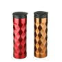 500ml Creative prismatic stainless steel vacuum insulated coffee cup with flip lid