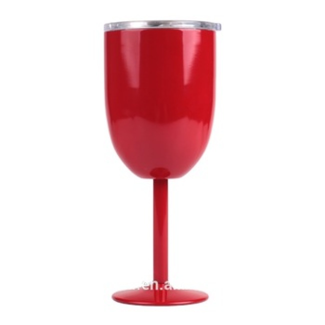 Wuyi Hongtai popular custom 11OZ stainless steel goblet double wall wine cup egg cup