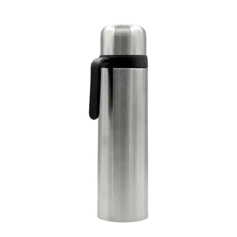 Portable Mate Drink Bottle  Stainless steel double-layer thermos bottle with handle