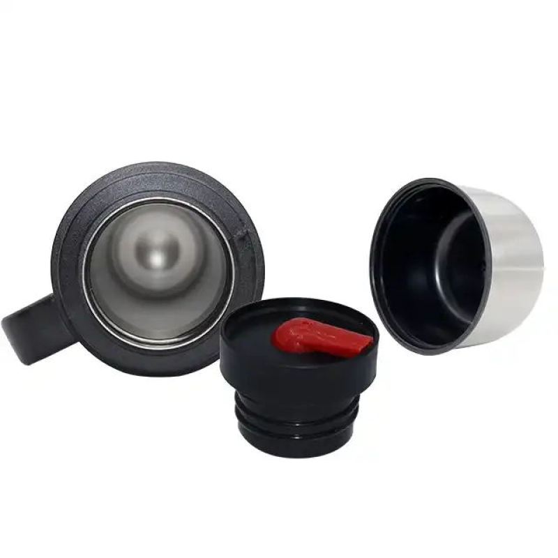 Portable Mate Drink Bottle  Stainless steel double-layer thermos bottle with handle
