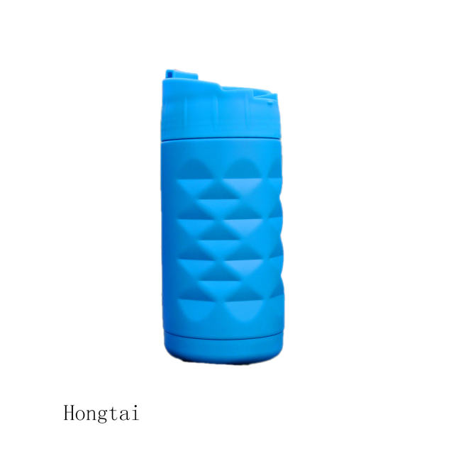 OEM Diamond Shaped Double Wall Stainless Steel Insulated Tumbler Coffee Mug With Flap Lid For Hot Drinks