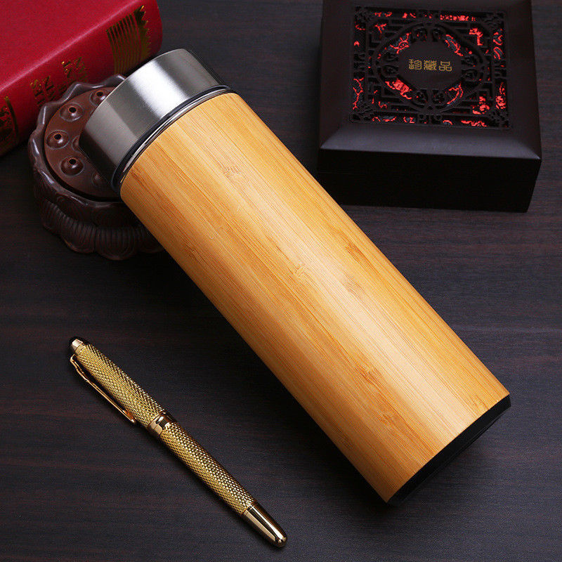 New fashion bamboo cup 304 stainless steel vacuum cup Creative Bamboo Purple Sand Cup