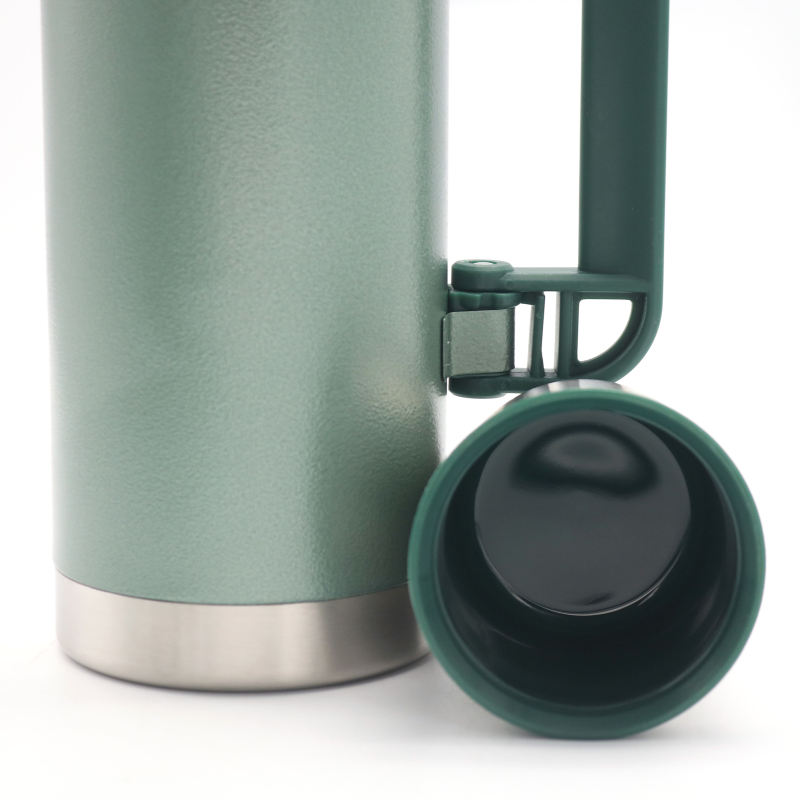 1L/1.3L/1.8L Stainless Steel Thermos Flask Vacuum Insulated Sport Jug With Handle Water Bottle