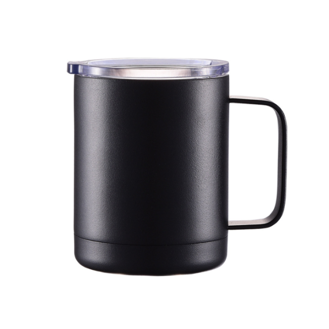 12oz Powder Coated Office Stainless Steel Mugs Double Wall Vacuum Insulated Coffee Cup Custom Color Thermos