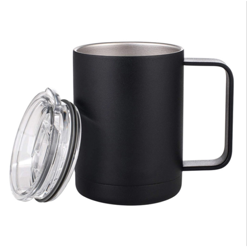 12oz Powder Coated Office Stainless Steel Mugs Double Wall Vacuum Insulated Coffee Cup Custom Color Thermos
