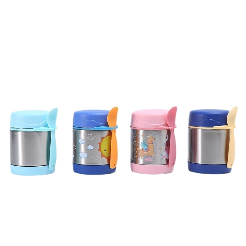 Children's food lunch box Custom insulated lunch box Stainless steel double-wall insulated food jar