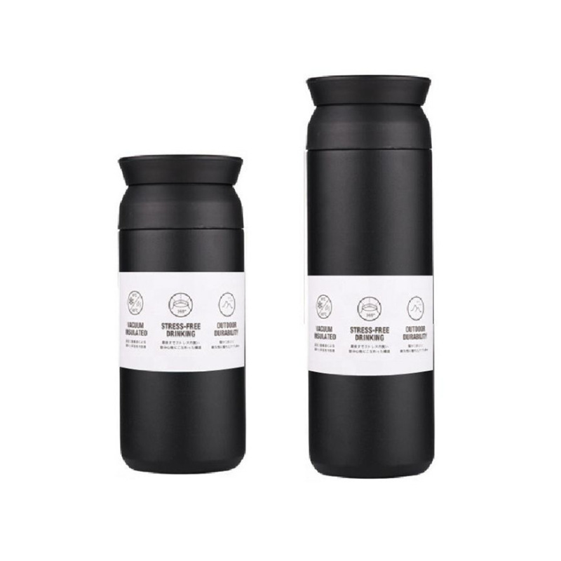 Promotion Gift Japanese Style Termos Water Bottle Stainless Steel Vacuum Cup Thermal Coffee Mug With Handle Lid