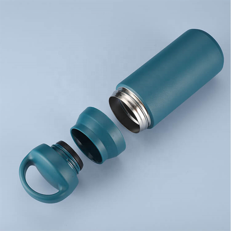 Promotion Gift Japanese Style Termos Water Bottle Stainless Steel Vacuum Cup Thermal Coffee Mug With Handle Lid