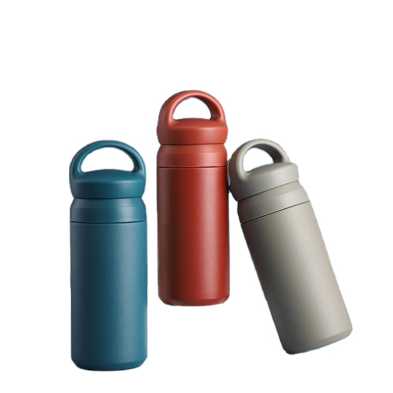Promotion Gift Japanese Style Termos Water Bottle Stainless Steel Vacuum Cup Thermal Coffee Mug With Handle Lid