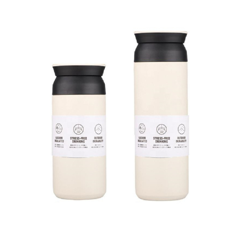 Promotion Gift Japanese Style Termos Water Bottle Stainless Steel Vacuum Cup Thermal Coffee Mug With Handle Lid