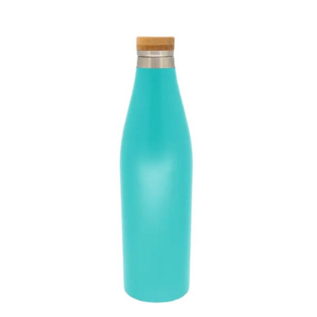 Food grade double stainless steel water bottle custom stainless steel bamboo lid Coke bottle