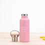 500ml Stainless Steel Double Wall Vacuum Cup With Multiple Lids Insulated Thermos Drink Flask Water Bottle