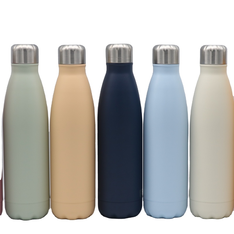 Double Wall Vacuum Flask Insulated Sport Water Bottle Food Grade Cola Shape 304 Stainless Steel Vacuum Flasks & Thermoses