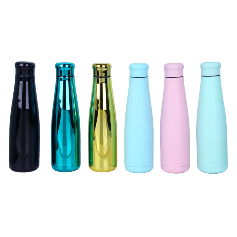 Double Wall Vacuum Flask Insulated Sport Water Bottle Food Grade Cola Shape 304 Stainless Steel Vacuum Flasks & Thermoses