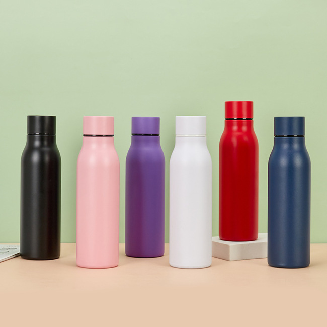 Double Wall Thermal Vacuum Flask Insulated Outdoor Sports Drink Stainless Steel Water Bottles With Custom Logo