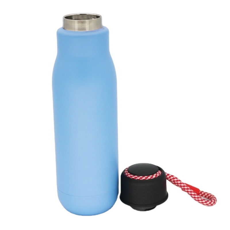 hot sale large capacity insulate stainless steel sport water bottle double wall travel flask with handle lid