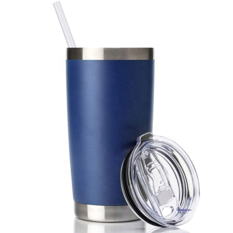 20oz Wholesale Tumbler Cups Powder Coated Double Wall Stainless Steel Coffee Tumblers Cup
