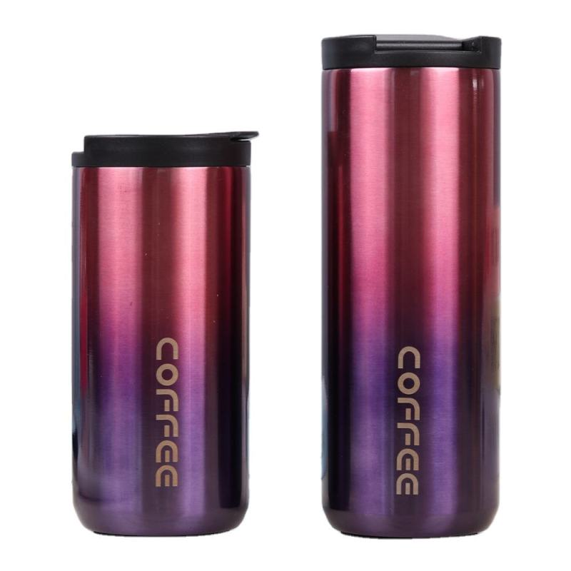 Hot Selling 500ml Skinny Stainless Steel Double Wall Vacuum Flasks Insulated Straight Travel Tumbler